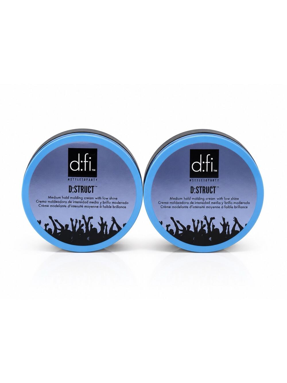 d:fi D:Struct Medium Hold Molding Cream Low Shine 2 x 75ml 2.6OzHair Styling Wax